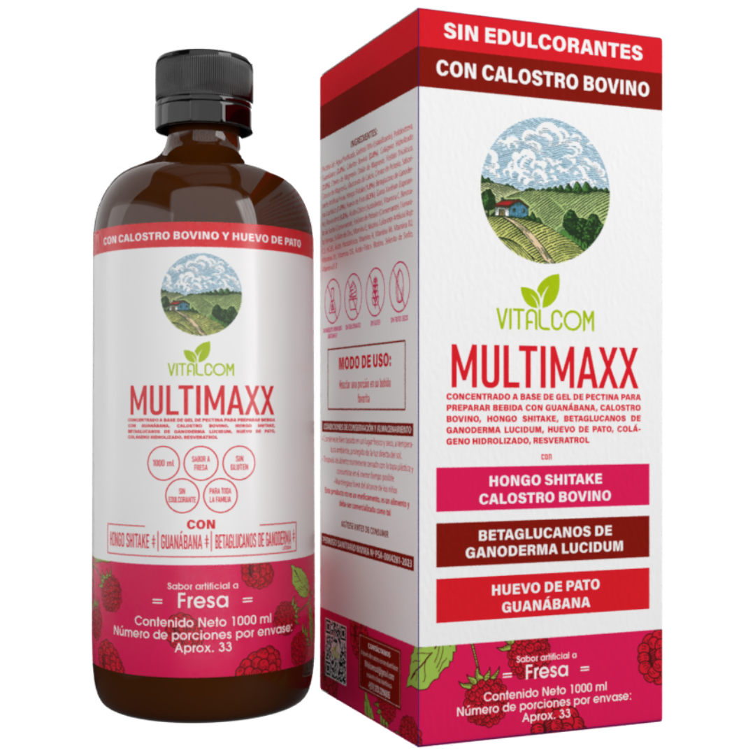 Multivitaminico De Fresa MultiMaxx x 900ml - Original Vitalcom JC